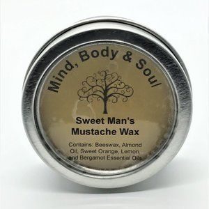 Sweet Man's Mustache Wax 2 Ounce Tin